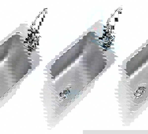 Mop Sink: Free Standing Mount, Stainless Steel